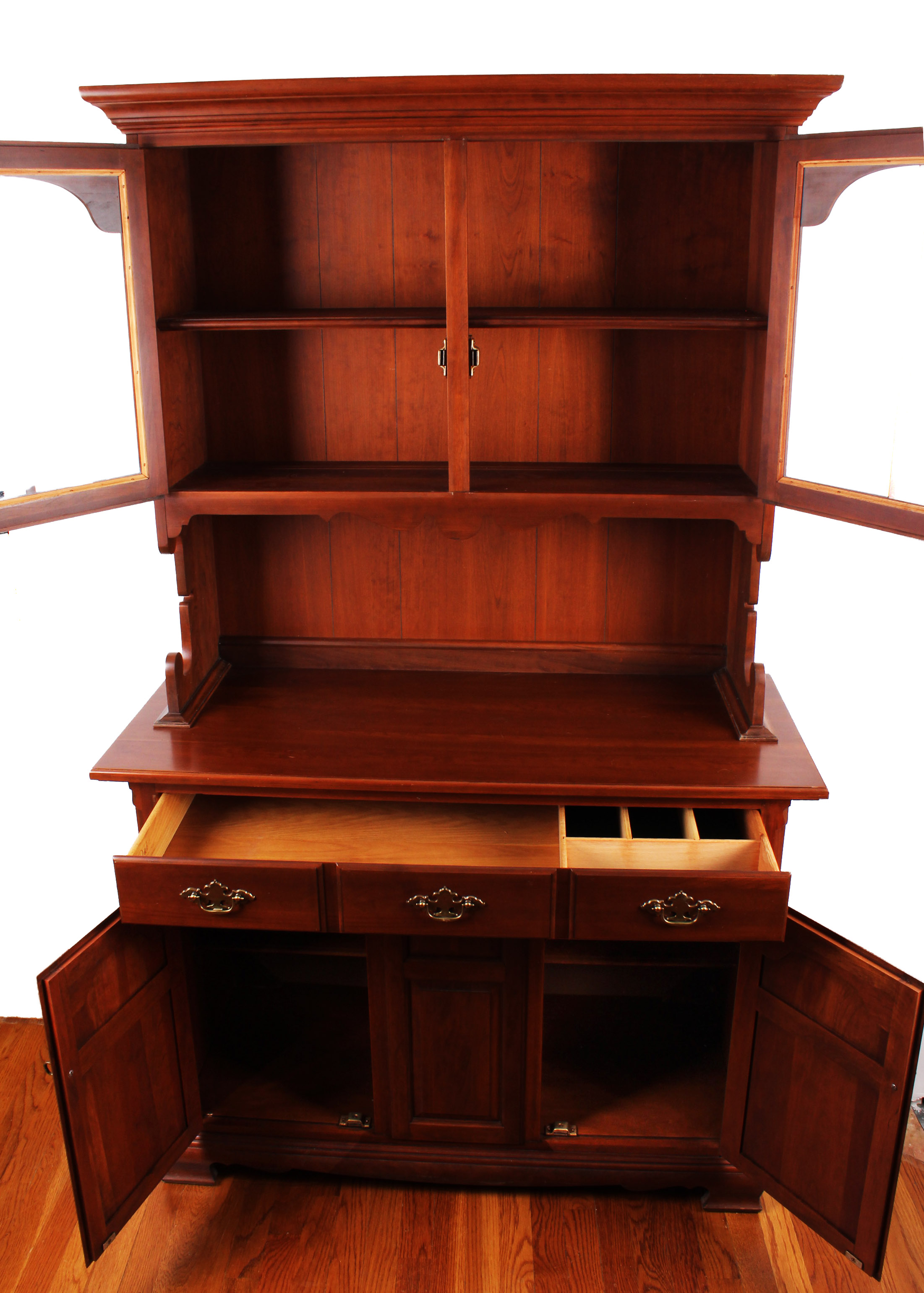 Vintage Potomac Cherry Tell City Hutch EBTH